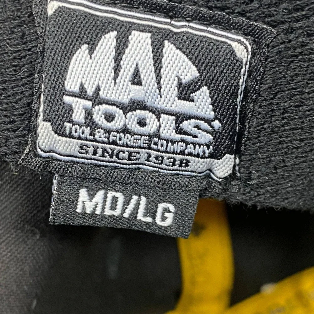 VTG Mac Tools Skull Helmet Wrench Graphic Flex Fit Hat Size M L Black Cap
